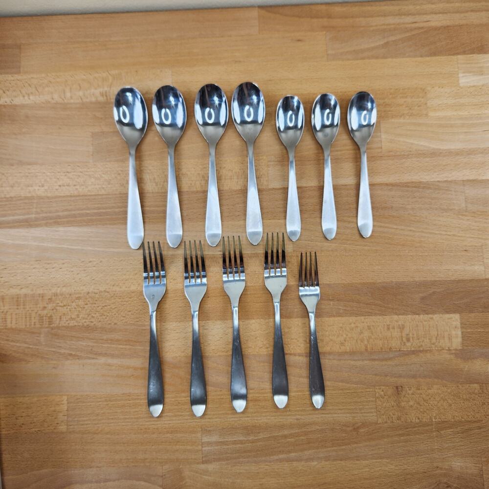 Cambridge Apex Satin Stainless Flatware- 12 Pc